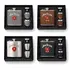 Collection of custom flask gift sets in multiple finishes including leather and stainless steel for distillery merchandise and corporate gifts